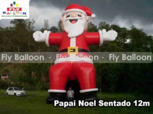 papai noel externo gigante inflável promocional