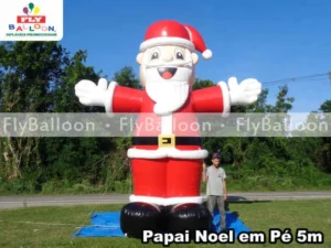 papai noel inflável gigante